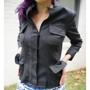 Donna Karan Black Label Military Style Jacket